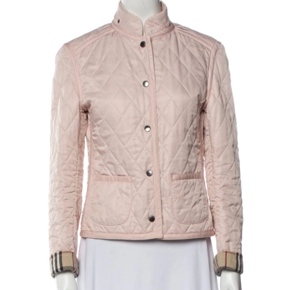 Burberry Pink Quilted Jacket